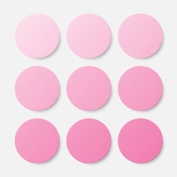 istock Vector set of illustration of pink circle background. 1172836881