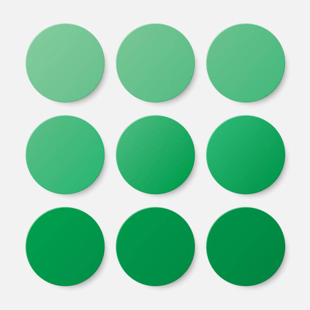 istock Vector set of illustration of green circle background. 1172836886