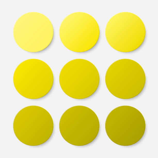 istock Vector set of illustration of yellow circle background. 1172836887