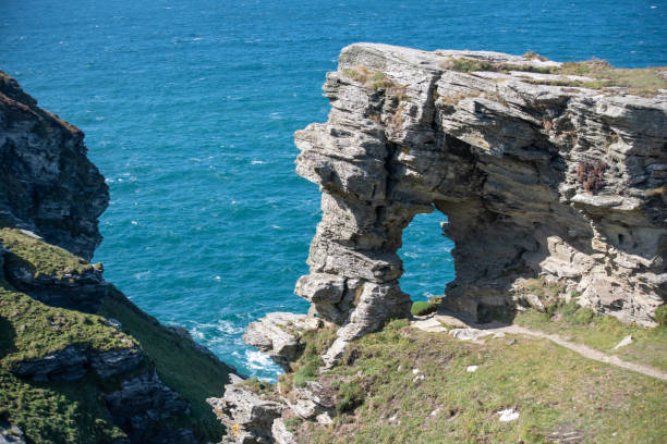 Large rock arch in North Cornwall