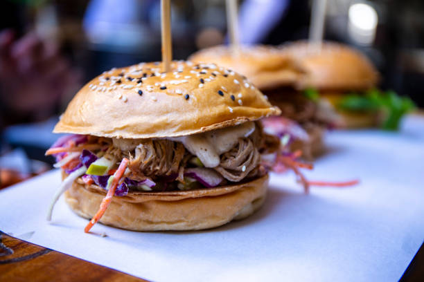 istock burger with crunchy red cabbage slaw 1172842912