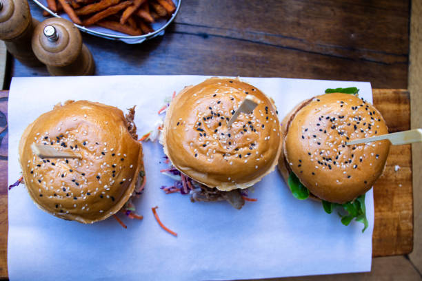 istock burger with crunchy red cabbage slaw 1172842913