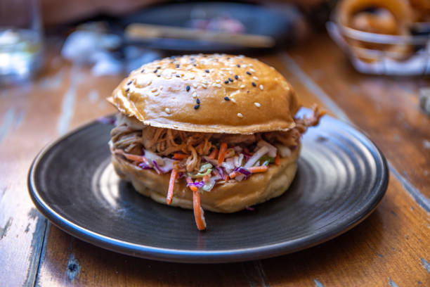 istock burger with crunchy red cabbage slaw 1172842921