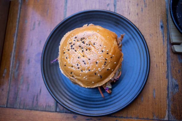 istock burger with crunchy red cabbage slaw 1172842930