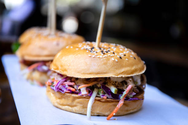 istock burger with crunchy red cabbage slaw 1172842943
