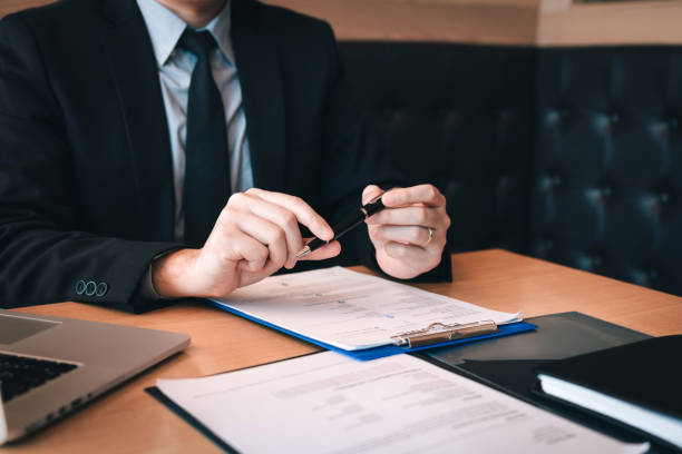 istock Job interviewer manager waiting employee come in room office. 1172847214