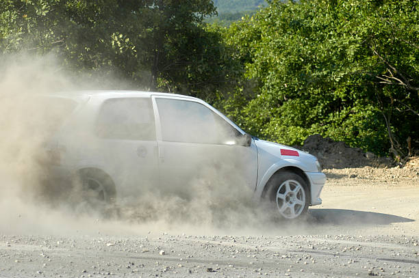 istock Rally car on forest road, Istanbul, Turkey 117285865