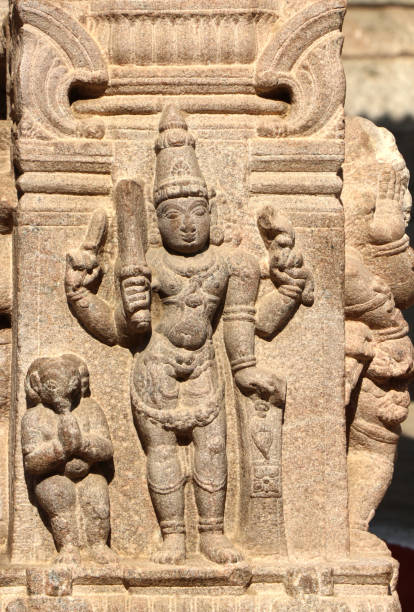 istock Beautiful Statue in Stone Pillar 1172858899