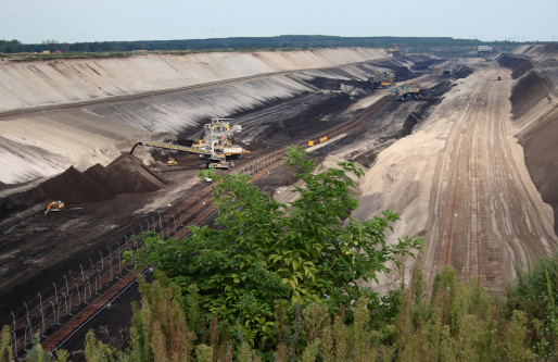 Cottbus-Nord opencast mine. On the outskirts of Cottbus there are about 83 million tons of recoverable lignite.