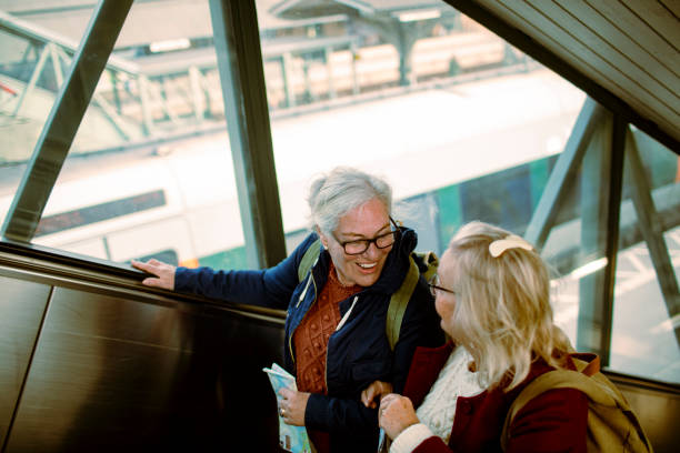 istock Seniors at a Train station 1172866562