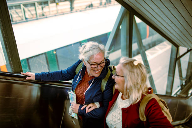 istock Seniors at a Train station 1172866740