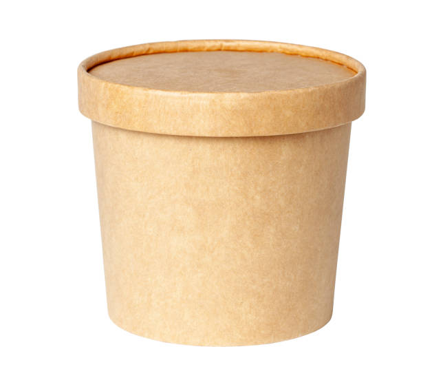 istock Round cardboard box isolated on a white background. 1172871827