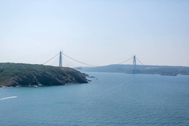 istock Yavuz sultan selim bridge construction at bosphorus istanbul turkey 1172876980