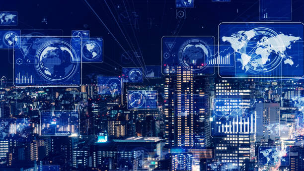 istock Smart city and communication network concept. 5G. LPWA (Low Power Wide Area). Wireless communication. 1172877899