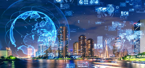 istock Smart city and communication network concept. 5G. LPWA (Low Power Wide Area). Wireless communication. 1172877908