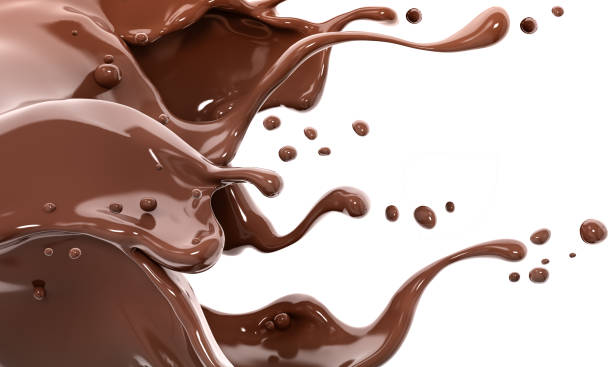 istock Splash of chocolate abstract background 3d rendering 1172878688