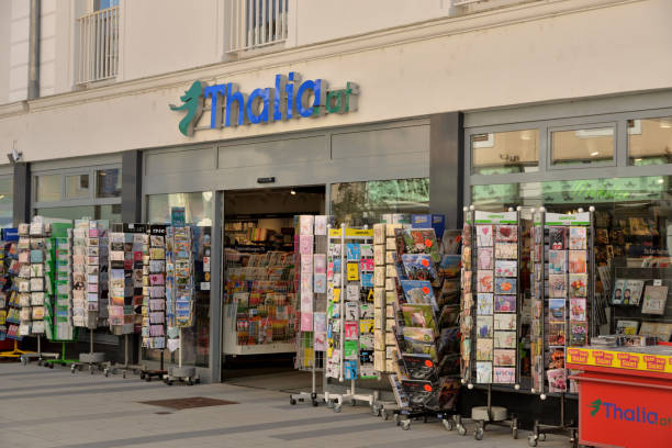 shop of the bookstore chain "Thalia" Wiener Neustadt, Austria - September 5, 2019: Front and entrance of a shop of the bookstore chain "Thalia" in the pedestrian zone in Wiener Neustadt wiener neustadt stock pictures, royalty-free photos & images