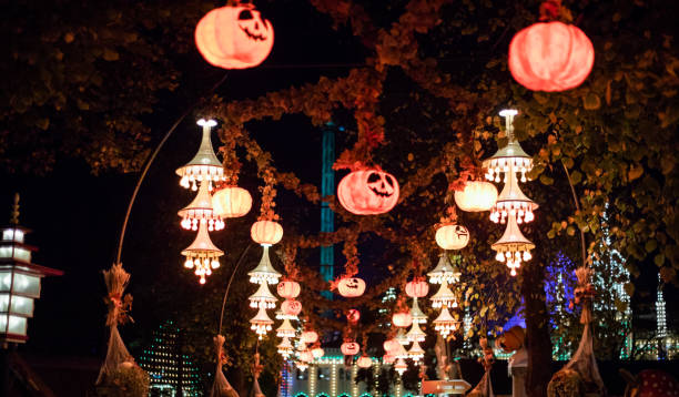 istock Halloween Pumpkins Decorations 1172883654