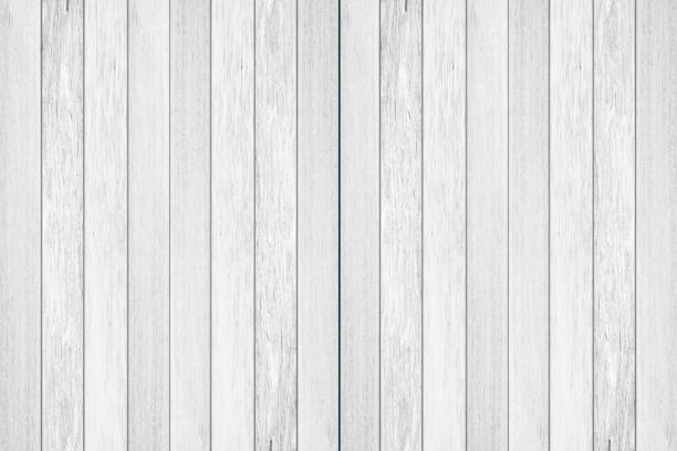 istock Close-up of white wood pattern and texture for background. Rustic wooden vertical 1172884623