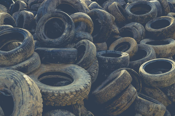 istock Tire trash texture. Old tyre recycling background. 1172885473