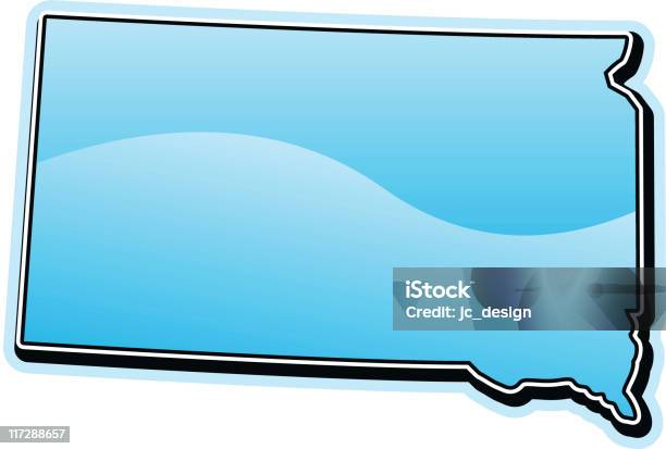 Dakota Du Sud Une Série Détat Vecteurs libres de droits et plus d'images vectorielles de Amérique du Nord - Amérique du Nord, Bleu, Brillant