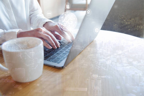 istock Digital marketing. Business using modern interface payments online shopping communication and icon customer network connection on virtual screen. Business innovation technology 5G concept. 1172893886