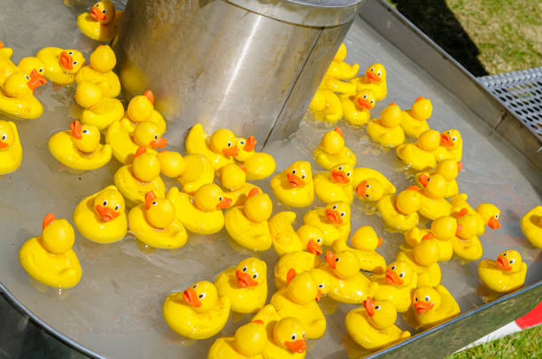 istock Pick-a-duck fairground game where every duck gives a prize 1172894807