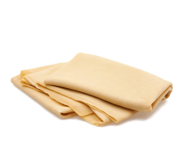 istock Bean curd skin on white background. 1172897412