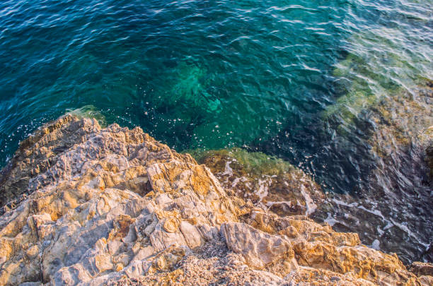 istock Water surface and rocks stones on sea floor 1172899504