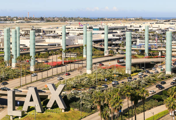 международный аэропорт лос-анджелеса (lax) - 4595 стоковые фото и изображения