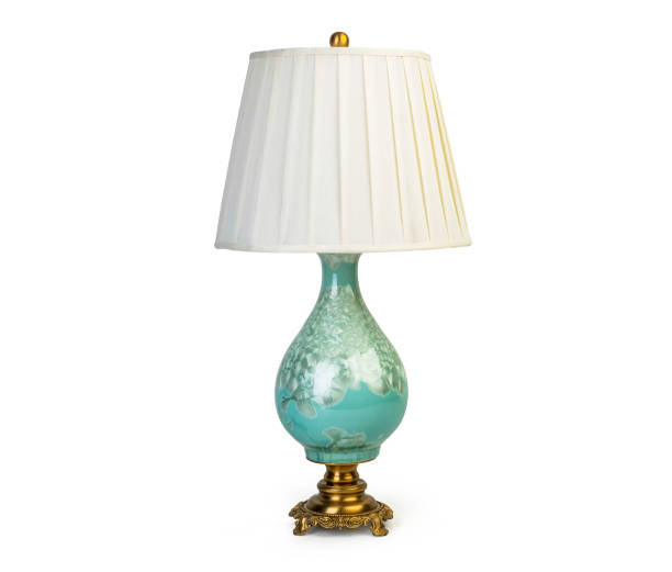 istock Vintage table lamp isolated on white background 1172900927