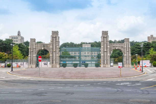 Seoul, South Korea - 27 November 2019: Ewha Womans University in autumn.