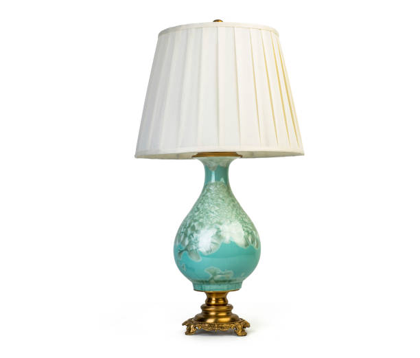 istock Vintage table lamp isolated on white background 1172901491