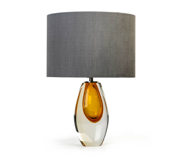 istock Elegant table lamp isolated on white background 1172901528