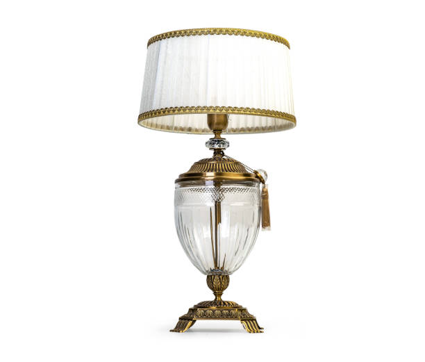 istock Vintage table lamp isolated on white background 1172901895