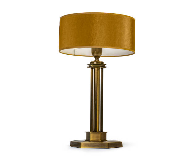 istock Vintage table lamp isolated on white background 1172902097
