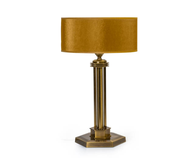 istock Vintage table lamp isolated on white background 1172902135