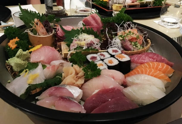 istock Sashimi and Sushi set, Japanese food 1172902209