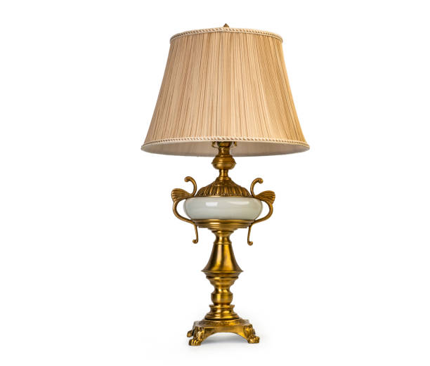 istock Vintage table lamp isolated on white background 1172902336
