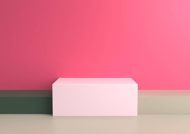 istock Podium in abstract Naturalist palette ranges composition, 3d render. 1172902661