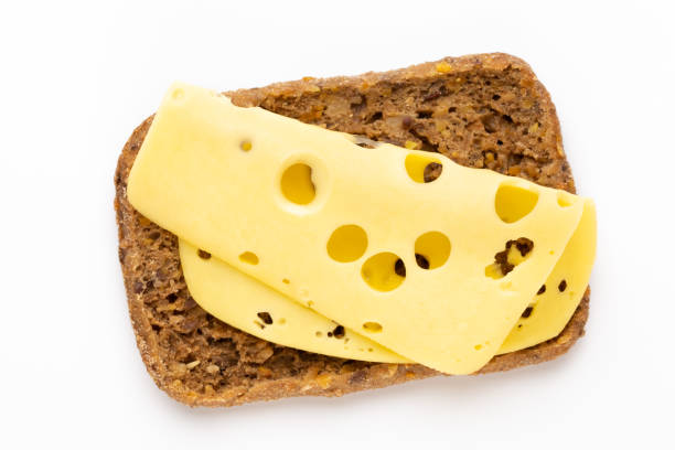 istock Sandwich with lettuce, cheese on white background. 1172905252
