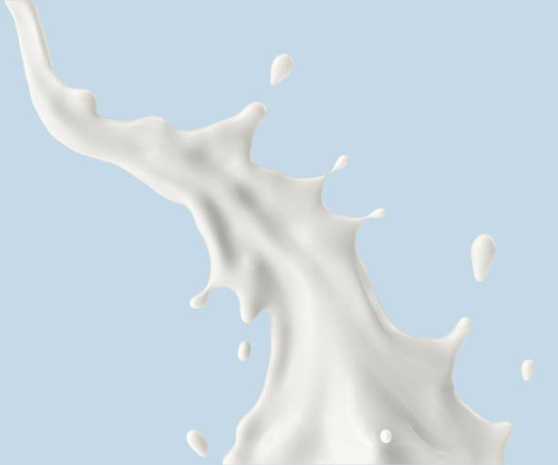 istock milk or yogurt splash, 3d illustration. 1172912250