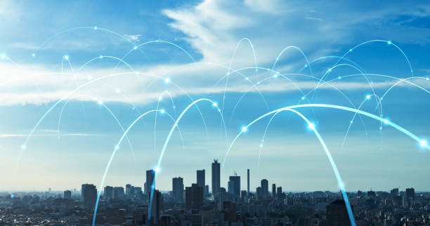 istock Smart city and communication network concept. 5G. LPWA (Low Power Wide Area). Wireless communication. 1172913218