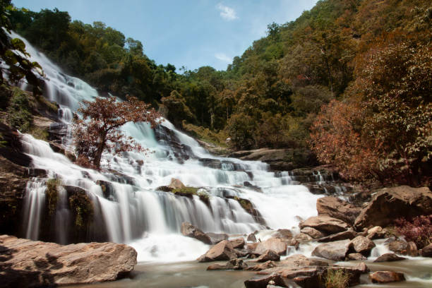 istock Mae Ya Waterfall at Chiangmai, Thailand - Beautiful Scene. 1172913236