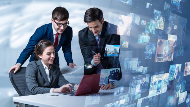 istock Screens of multimedia concept. Social media. Streaming video. 1172913247