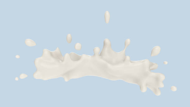 istock milk or yogurt splash, 3d illustration. 1172913410