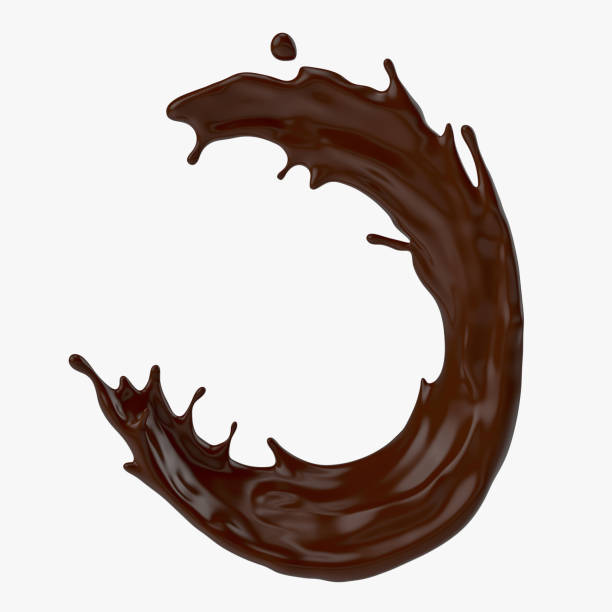 istock A splash of chocolate. 3d rendering, 3d illustration. 1172913422