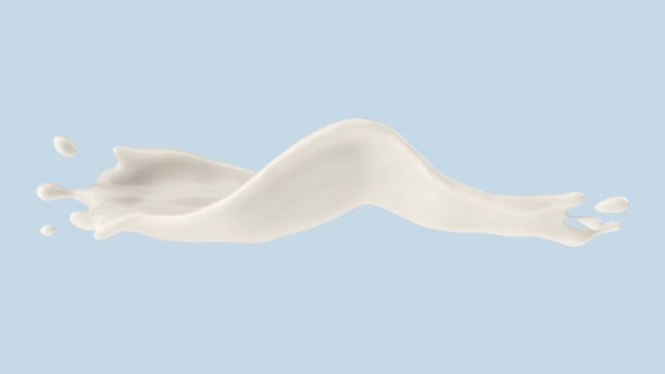 istock milk or yogurt splash, 3d illustration. 1172913536