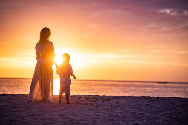 istock mom and son beaches and sunset 1172913703