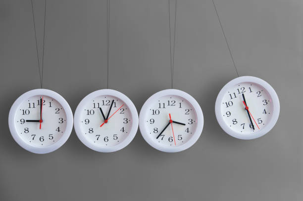 istock Collision balls concept, deadline pressure clocks 1172923243